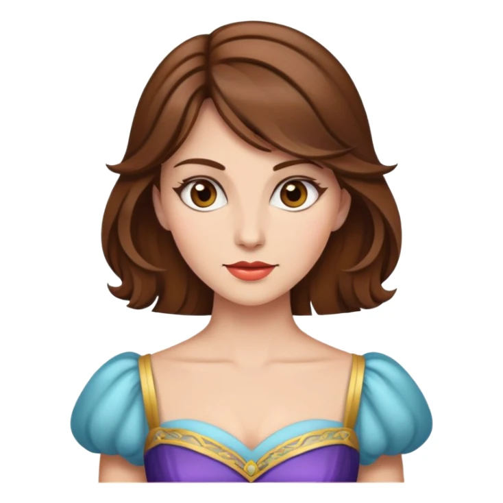 Classy aesthetic woman brown hair  sticker