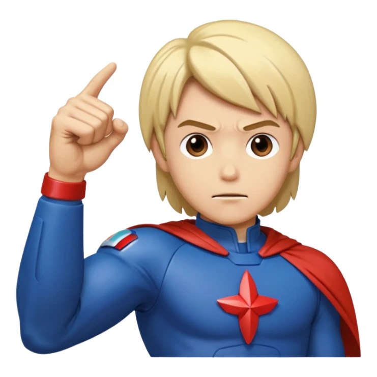 Mark from Battle of the Planets doing fist pump. sticker