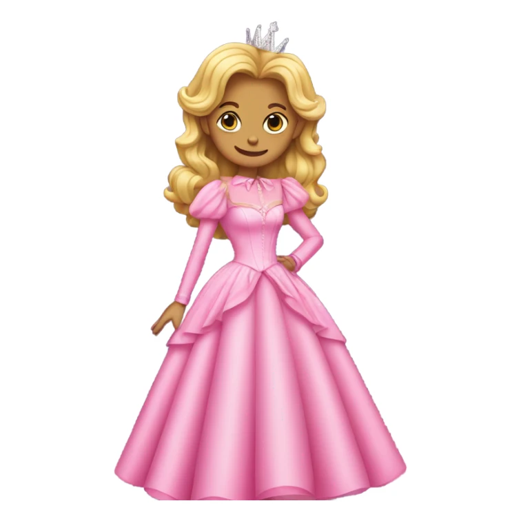 Glinda wearing a pink dress and jacket  sticker