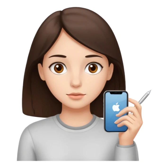 the daily routine of a brunette girl sticker