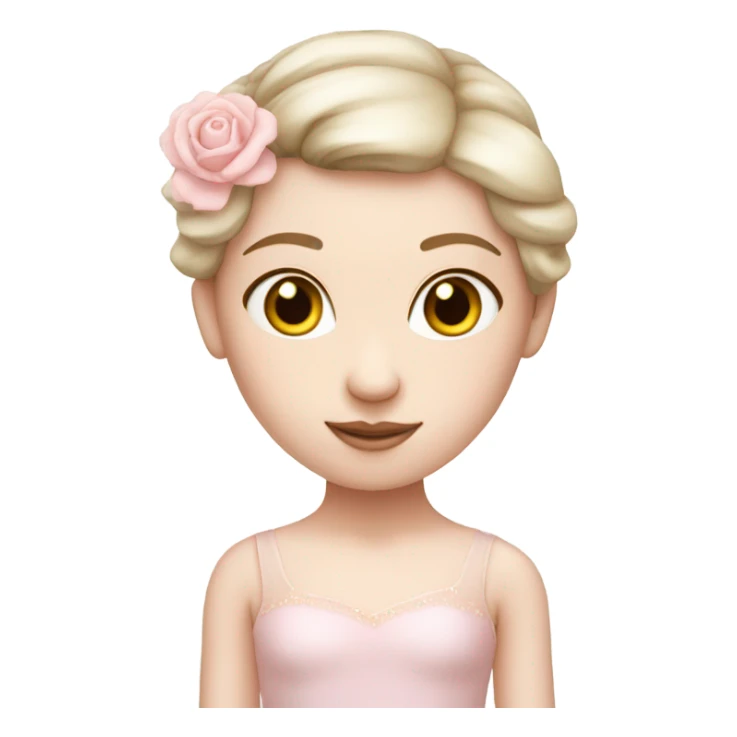 soft pink ballerina with fair skin  sticker