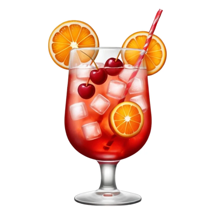 Shirley temple soda in a glass with ice sticker