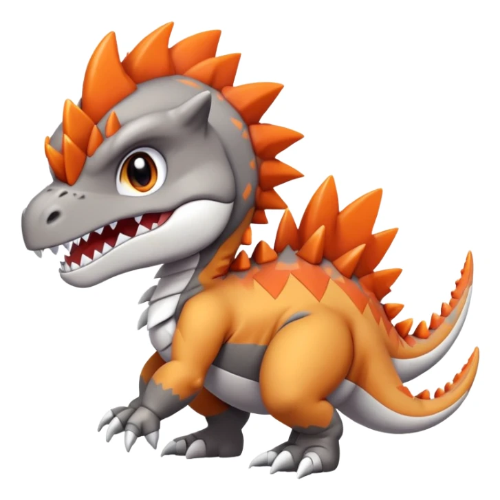 Cute Baby Chibi Tyrantrum-Tyrunt-hybrid (full body) sticker