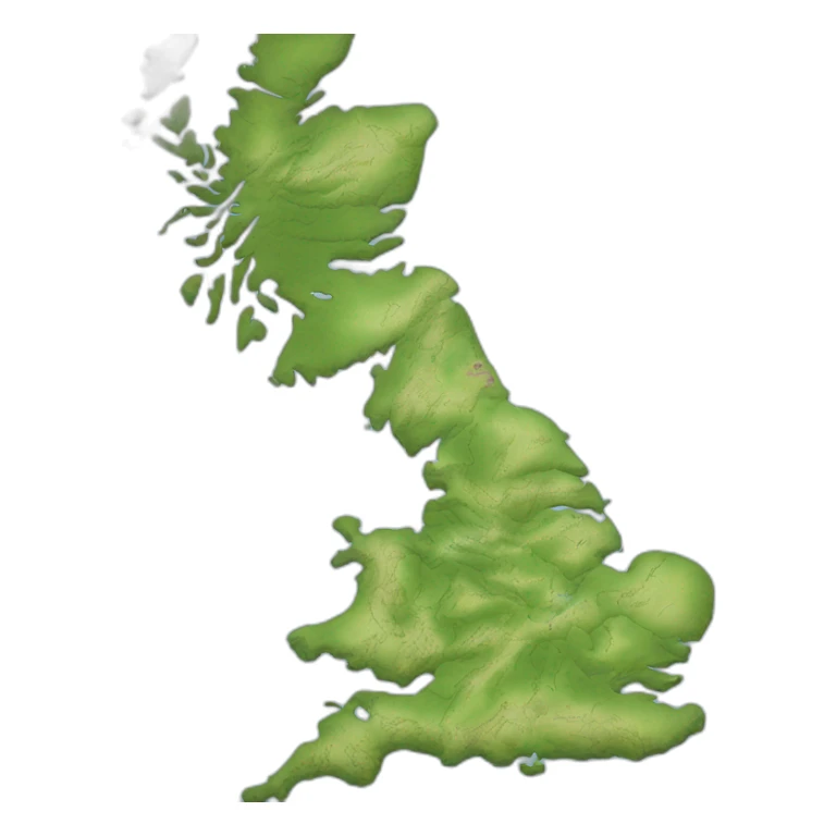 UK map with north of England highlighted sticker