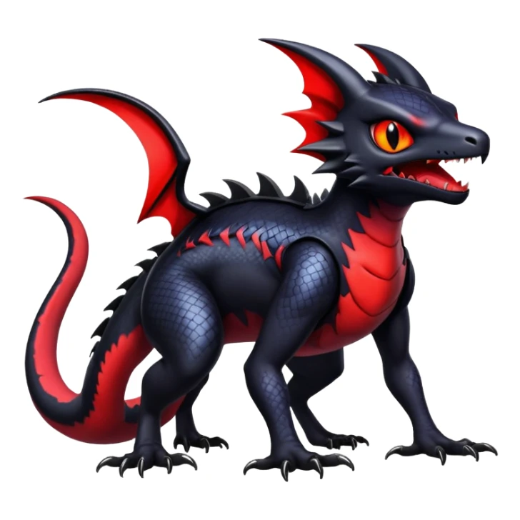 Shiny Epic Badass Gothic Noibat-Salandit-Litten-Hybrid sticker