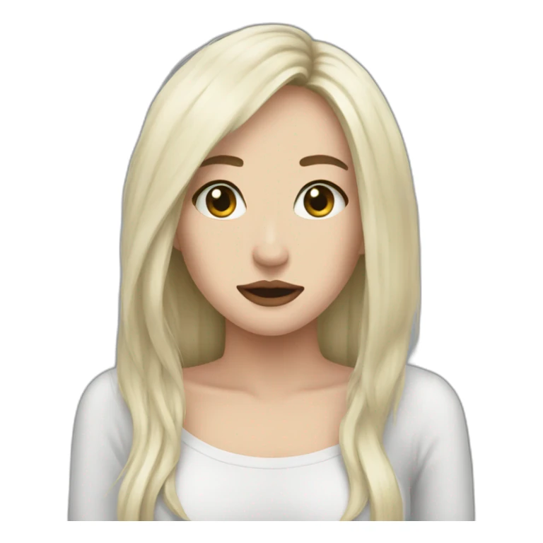 Metalcore woman sticker