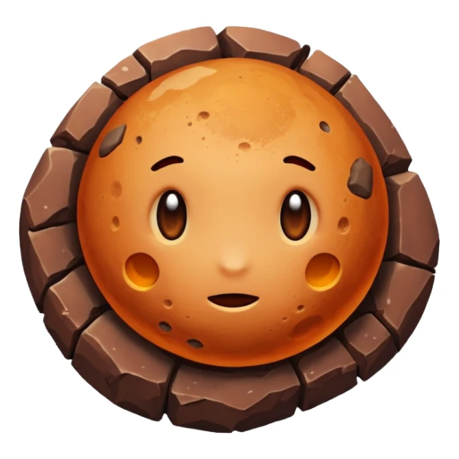 a realistic planet of phobos sticker