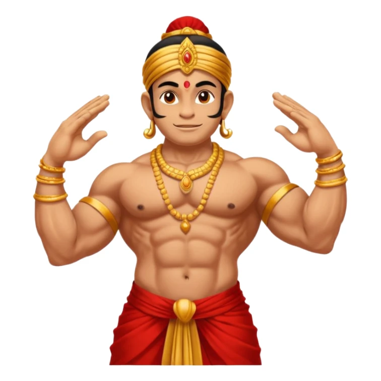 Hanuman ji god giving blessings with his one hand  sticker