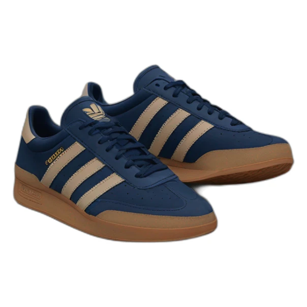 Adidas spezial navy blue brown transparent rubber sole sticker