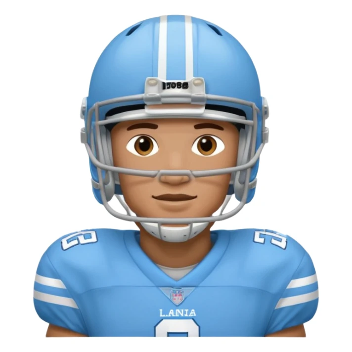 college football player Carolina Blue sticker