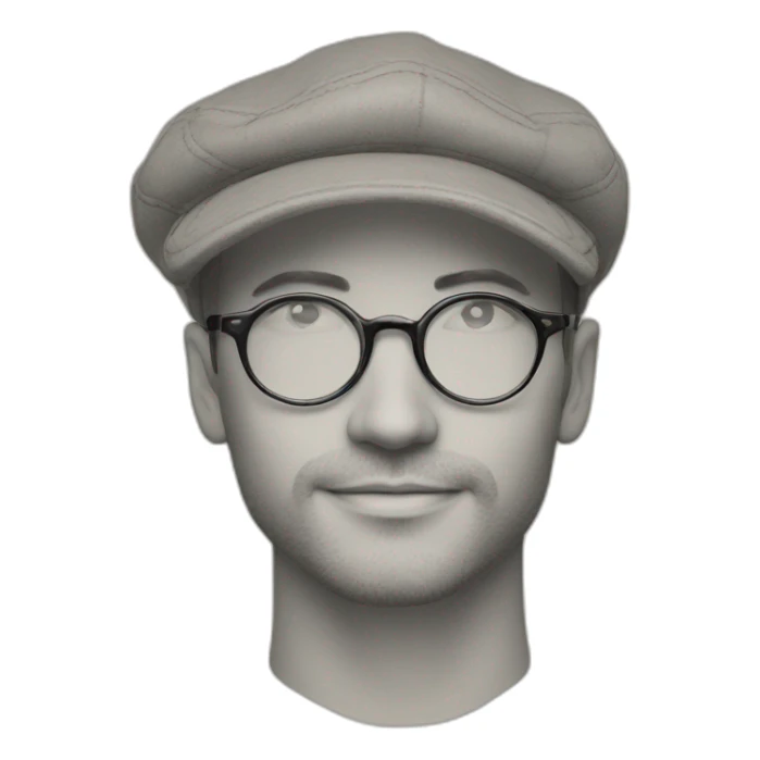 homme-londonien-casquette-lunette sticker