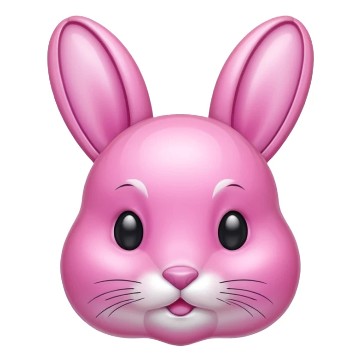 crystal bunny pink sticker