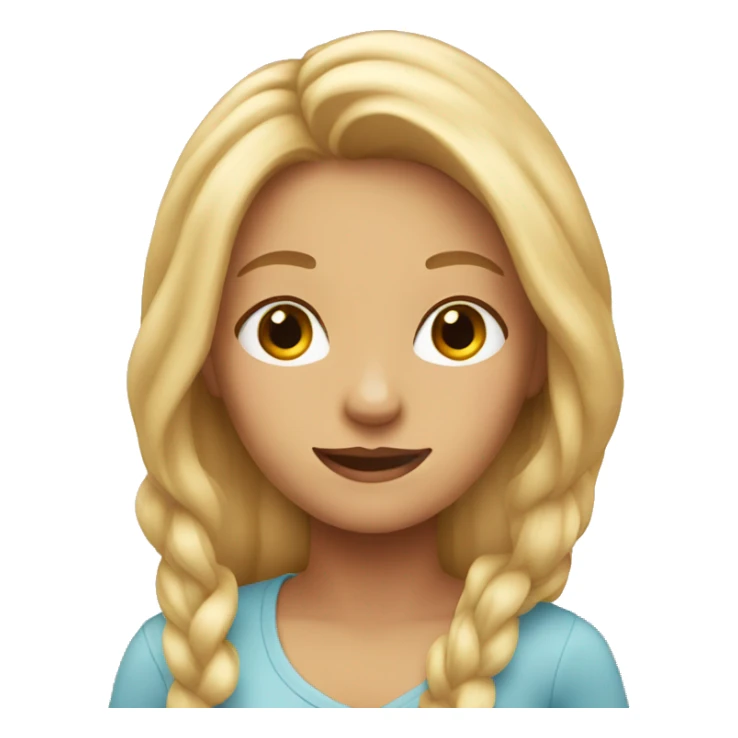 stella with long blonde hair sticker