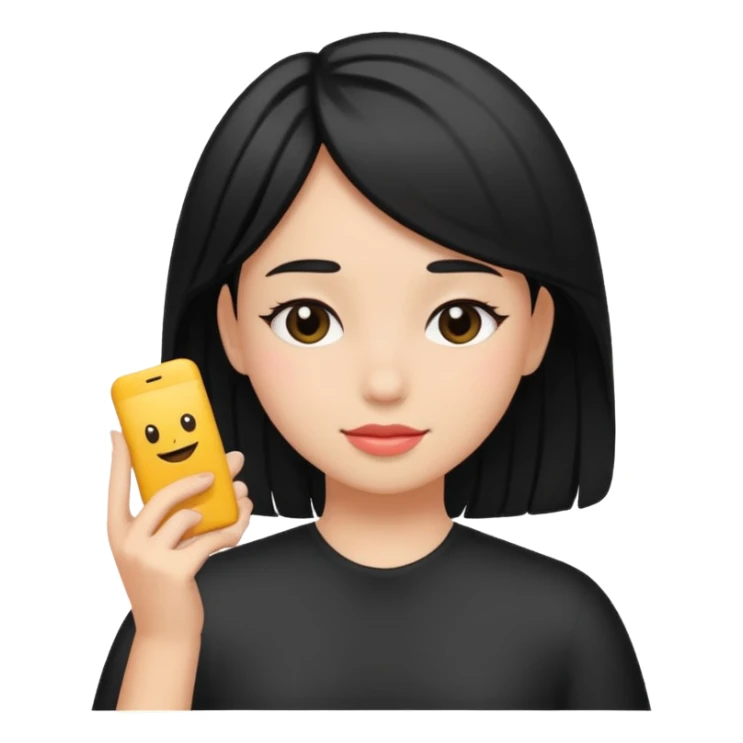 Girl Selfcare Hairblack sticker