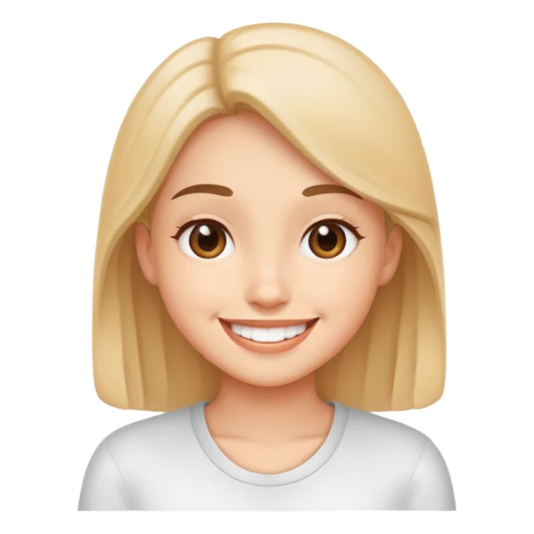 Cute smile with Health sticker