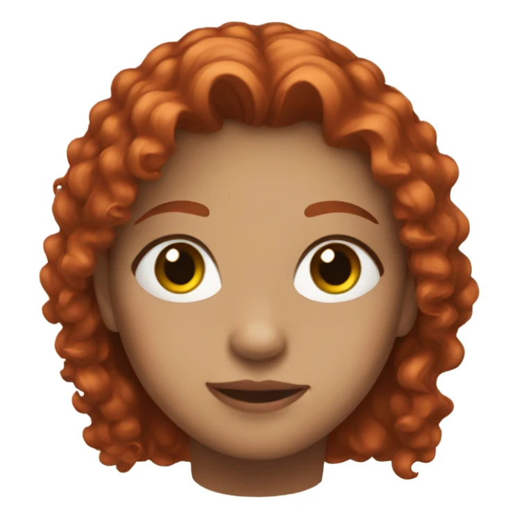 red hair hazel eyed girl sticker