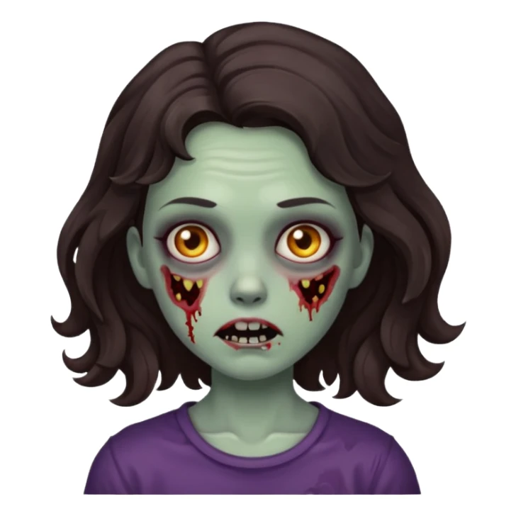 zombie girl wavy sticker