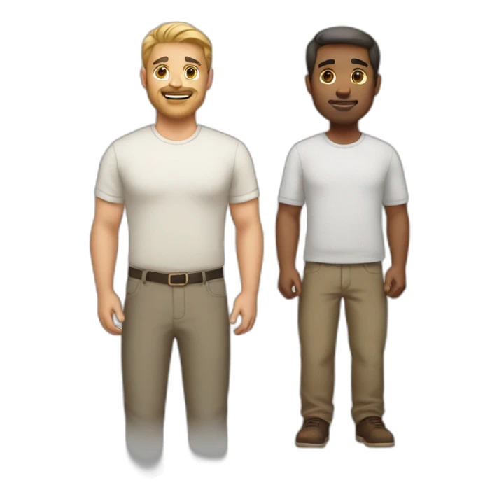 white-brown-dad-and-white-brown-man sticker