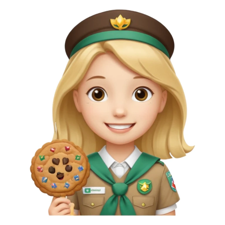 scout girl little sticker
