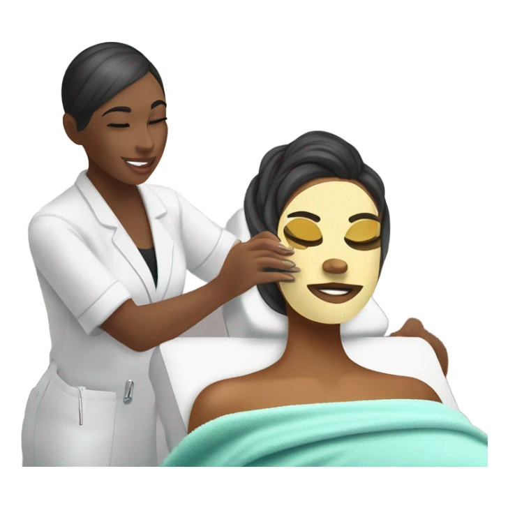 spa treatment at a cosmetologist sticker