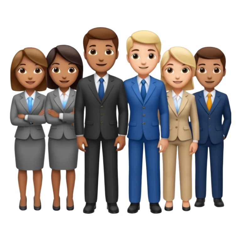 30 different emoji faces of sales workers sticker