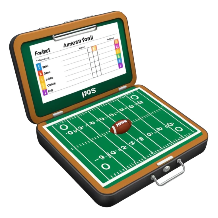 amercian football playbook  sticker