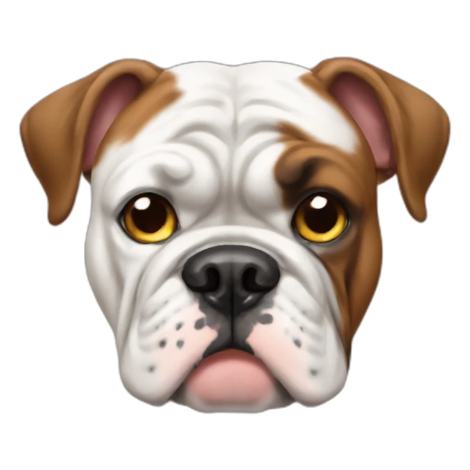 Bulldog frances y boxer blanco sticker