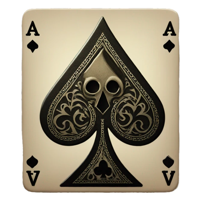 ace of spades card sticker