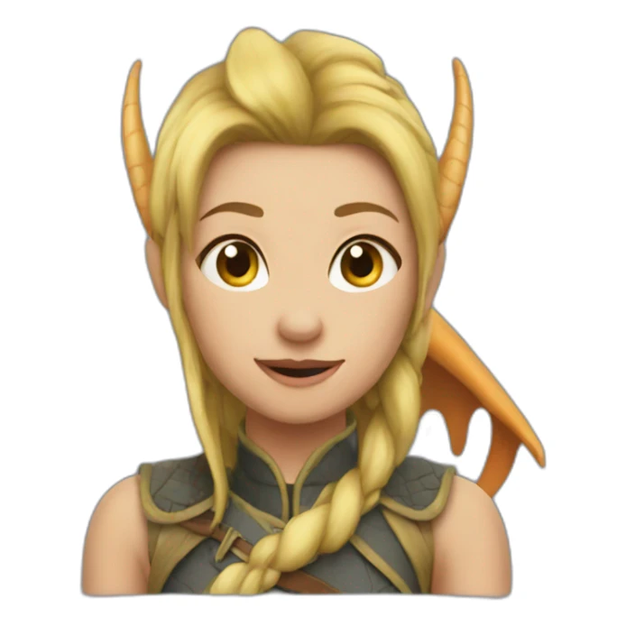 Angela the dragon sticker