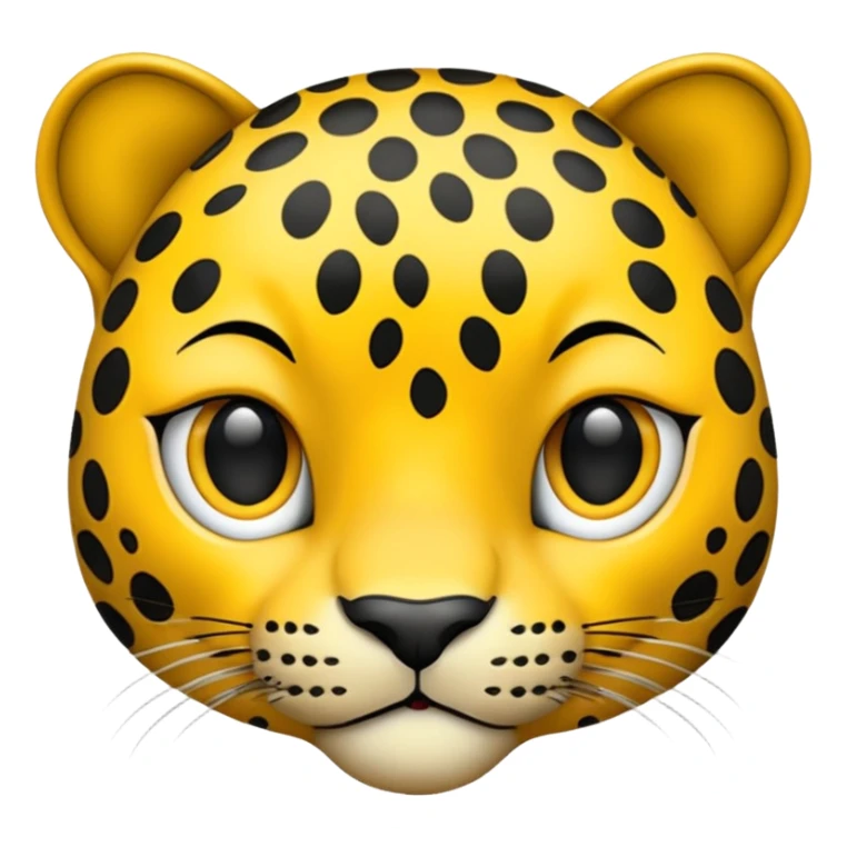 a leapord cheetah print emoji sticker