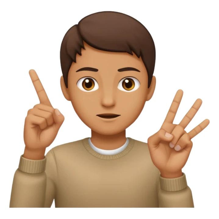 Una persona sacando el dedo del medio sticker