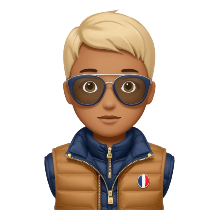 LV sluneční brýle a Moncler vestu sticker