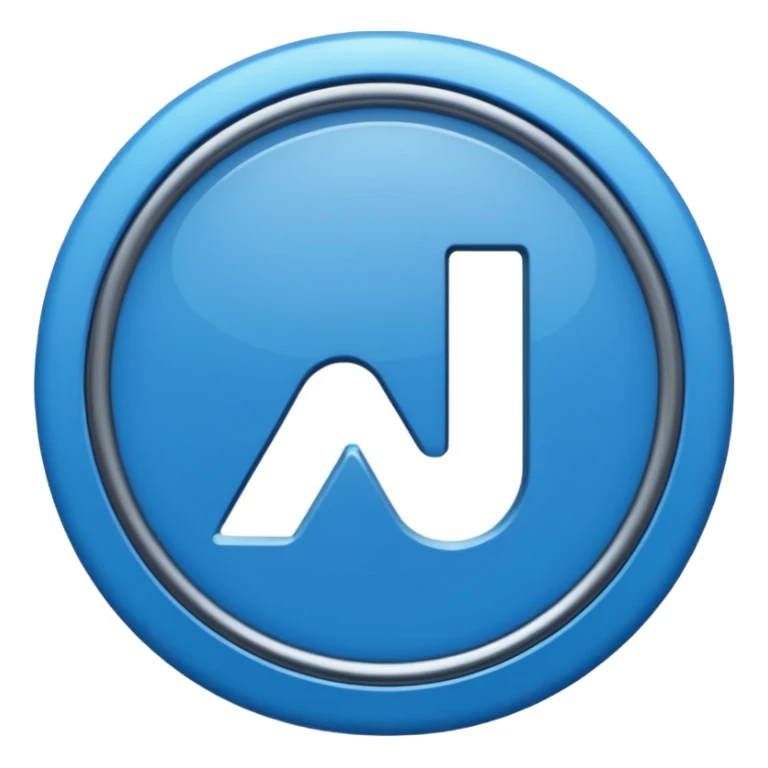 Un V vérification dans un cercle bleu sticker