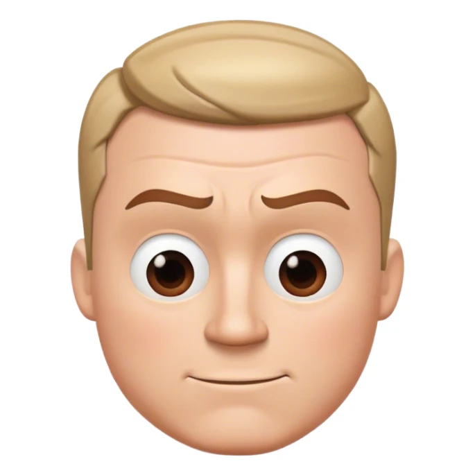 Realistic Mr incredible head without suit or eye mask (he doesn’t need/ there’s no point of the eye mask because of the following)with haircut and straight face( he doesn’t even need straight face either for same reason) but his nose covers his entire face sticker