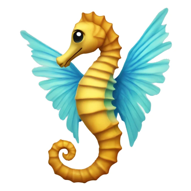 seahorse with wings sticker