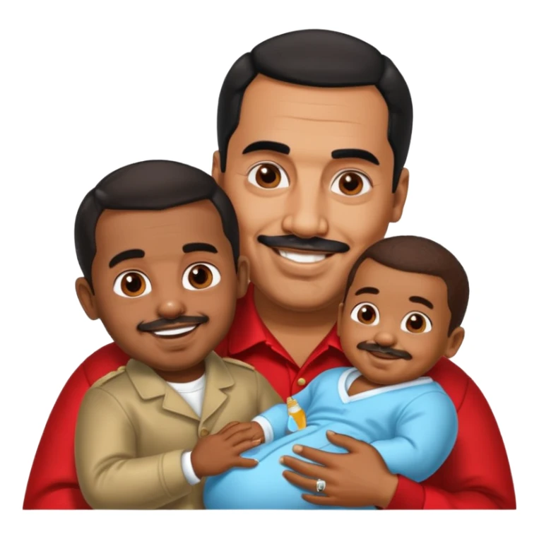 puff diddy with nicolas maduro, with baby oil sticker
