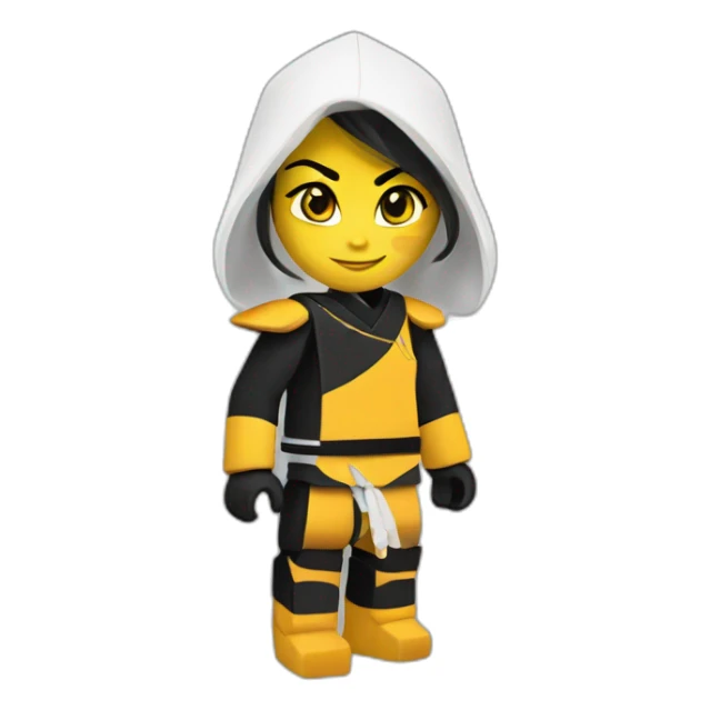 nya from ninjago in ninja suit sticker