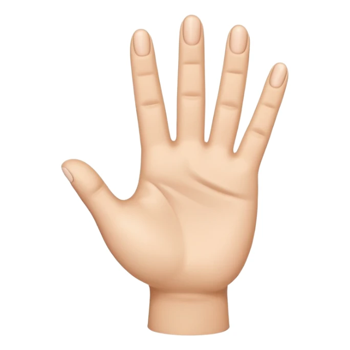 Please create a 3D emoji that shows the number 1 using fingers. I’d like it to resemble the iPhone emoji style! sticker