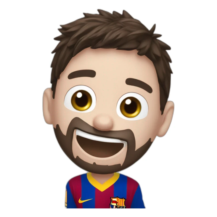 messi deseando feliz cumpleaños a Matias tez balca churos sticker