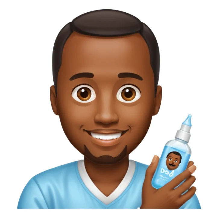 P-Diddy with baby oil sticker