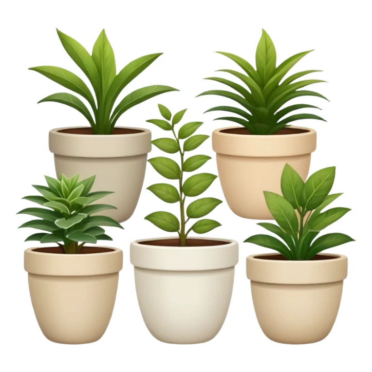 Serene plant pots  sticker