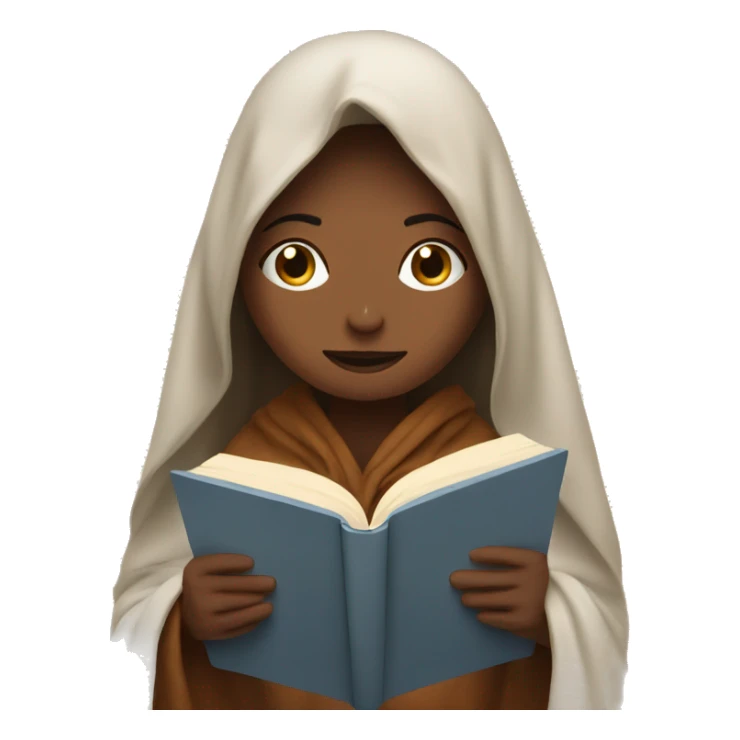 Girl reading a book under a blanket with coffee in her hands sticker