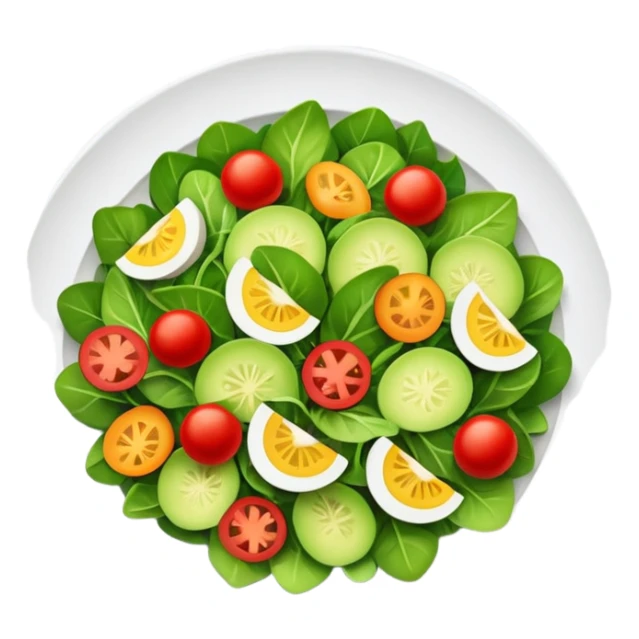 A plate of salat sticker
