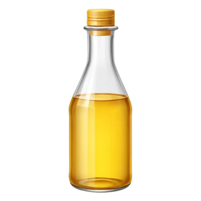 hydrogenated vegetable oil in bottle emoji, isolated on white background sticker
