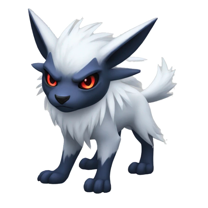 Cool Edgy Absol-Nargacuga-Zorua-Quilava, full body sticker