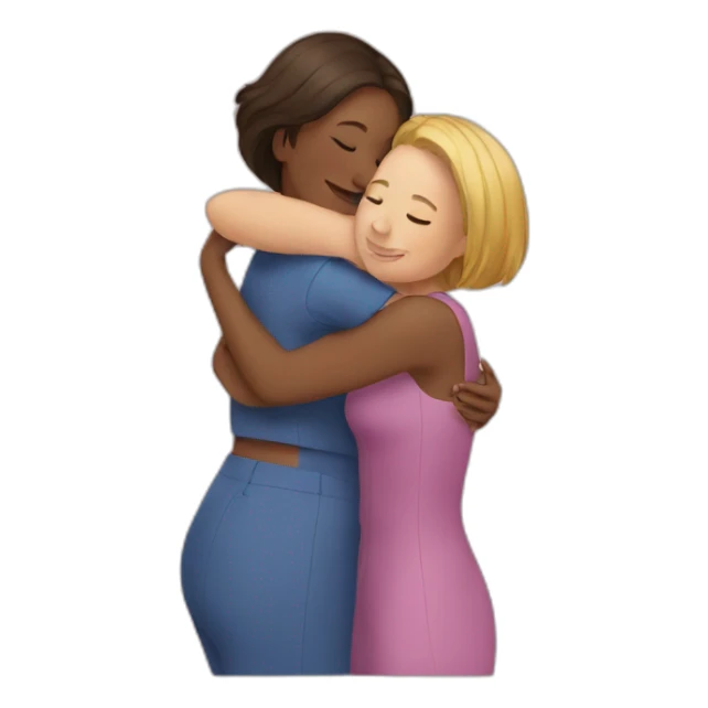 Women Hug to women sticker