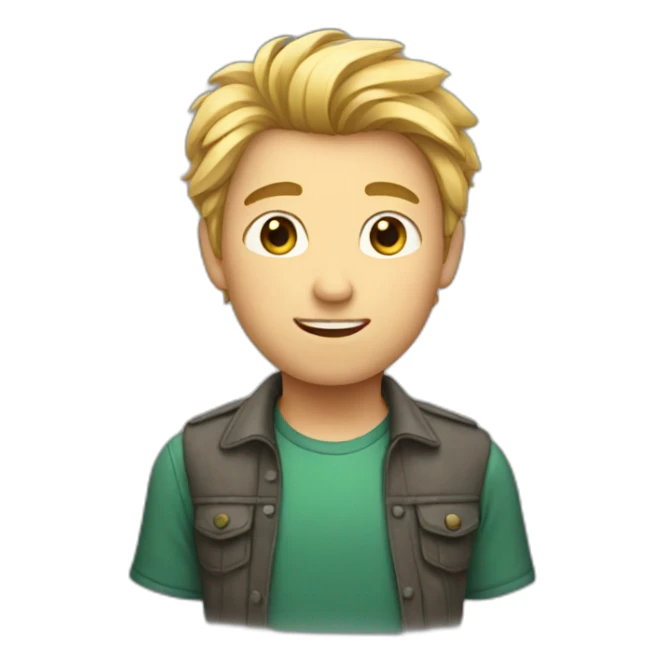 boy with fair hair sticker