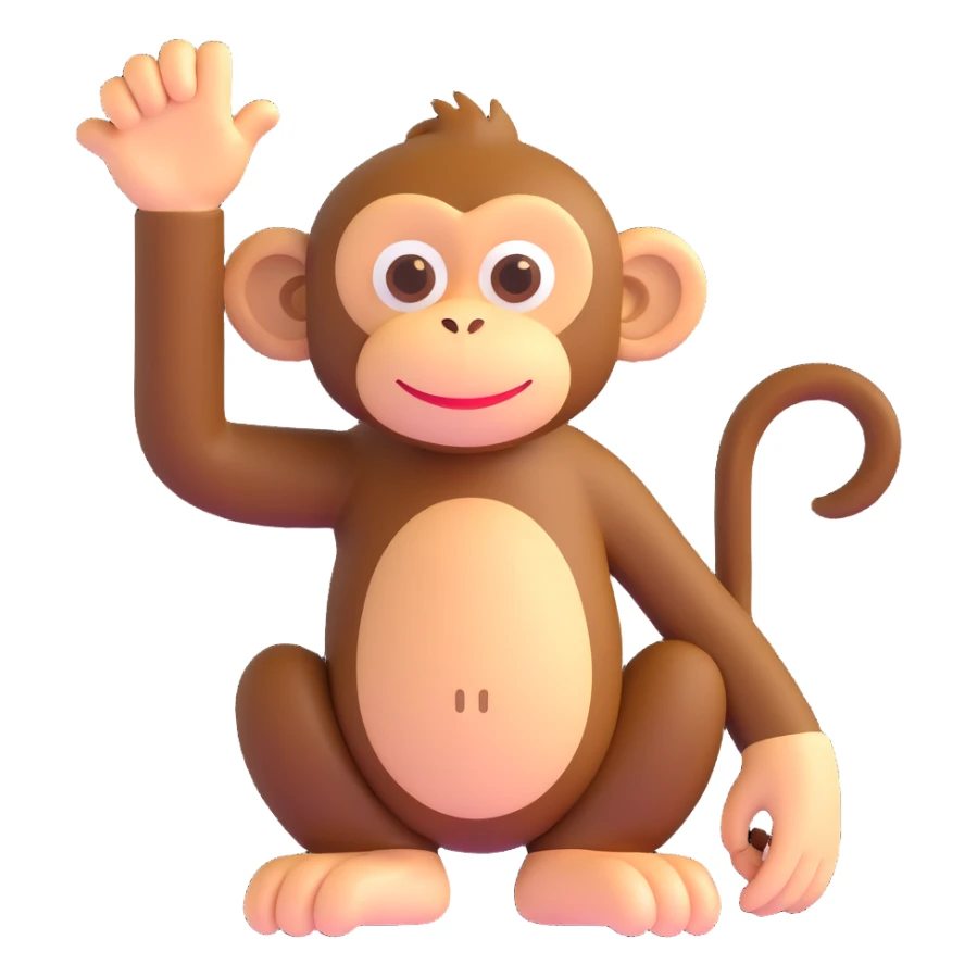 Monkey sticker
