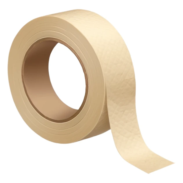 Thin beige roll of Masking tape sticker