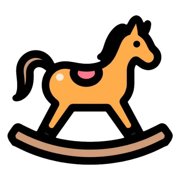 rocking horse sticker